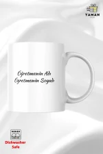 Kişiye Özel Öğretmenler Gününe Özel Kupa Bardak Öğretmenler Günü Hediyesi (Makinada yıkanabilir.)