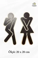 Yönlendirme Levhası WC Tuvalet Yer Yön Levhası Modelleri (10 model) - Görsel 8