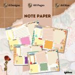 Desenli Not Kağıdı | Note Paper (A4- 60 SAYFA)