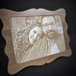 Dekoratif Ahşap Çerçeve Dikdörtgen Yatay & Dikey Konumlu