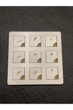 Ahşap Yapboz Arapça Harekeler Kolay Öğrenme Puzzle