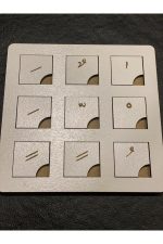 Ahşap Yapboz Arapça Harekeler Kolay Öğrenme Puzzle - Görsel 5