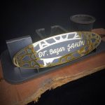 Dekoratif Kişiye Özel Ahşap Ofis Kalemliği