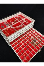 Kişiye Özel Şeffaf Kapaklı Mücevher Takı Kutusu, Organizer Takı Saklama Kutusu, Takı Organizeri - Görsel 4