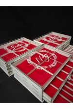 Kişiye Özel Şeffaf Kapaklı Mücevher Takı Kutusu, Organizer Takı Saklama Kutusu, Takı Organizeri - Görsel 8