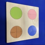 Kesir Öğretici Geometrik Şekilli Puzzle