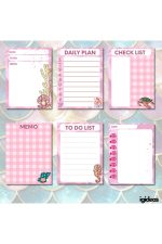 Sea Animal Memo Pad Pink | Not Kağıdı Ve Bloknot (A7-300 SAYFA) - Görsel 2