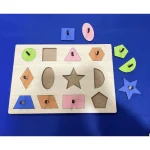 Öğretici Geometrik Şekilli Puzzle