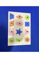Öğretici Geometrik Şekilli Puzzle - Görsel 2