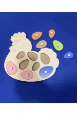Öğretici Tavuk Desenli Puzzle
