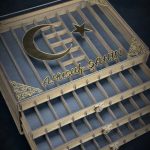 Kişiye Özel Şeffaf Kapaklı Ahşap Tesbih Ve Yüzük Koleksiyon Kutusu (38 TESBİH,14 YÜZÜKLÜK)