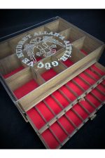 Kişiye Özel Şeffaf Kapaklı Ahşap Tesbih Ve Saat Koleksiyon Kutusu (20 TESBİH, 12 SAATLİK) - Görsel 2