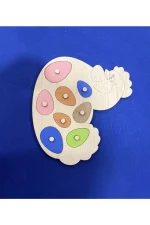 Öğretici Tavuk Desenli Puzzle - Görsel 2