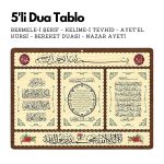 5'li Dua Tablo Besmele-i Şerif - Kelime-i Tevhid - Ayet'el Kürsi - Bereket Duası - Nazar Ayeti