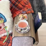 Ahşap Koltuk Tepsisi, Yan Sehpa, Koltuk Kenarı, Katlanabilir Portatif Amerikan Servisi Kumandalıklı